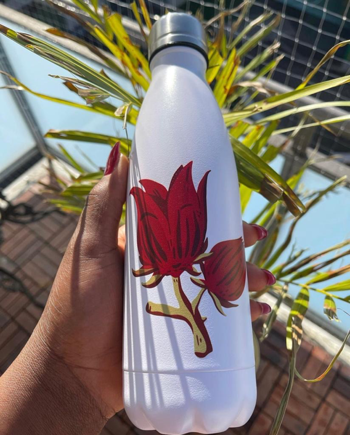 Hibiscus White Bottle